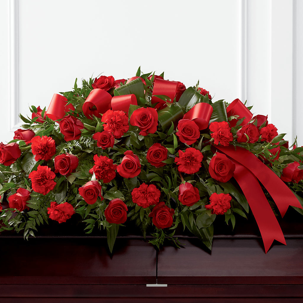 Tribute of Life Casket Spray – Heavenly Plants, Regina SK