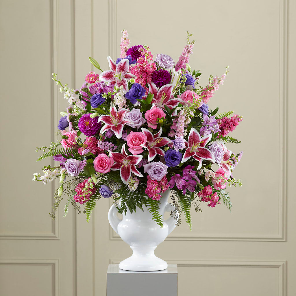 Peaceful Tribute Arrangement – Heavenly Plants, Regina SK