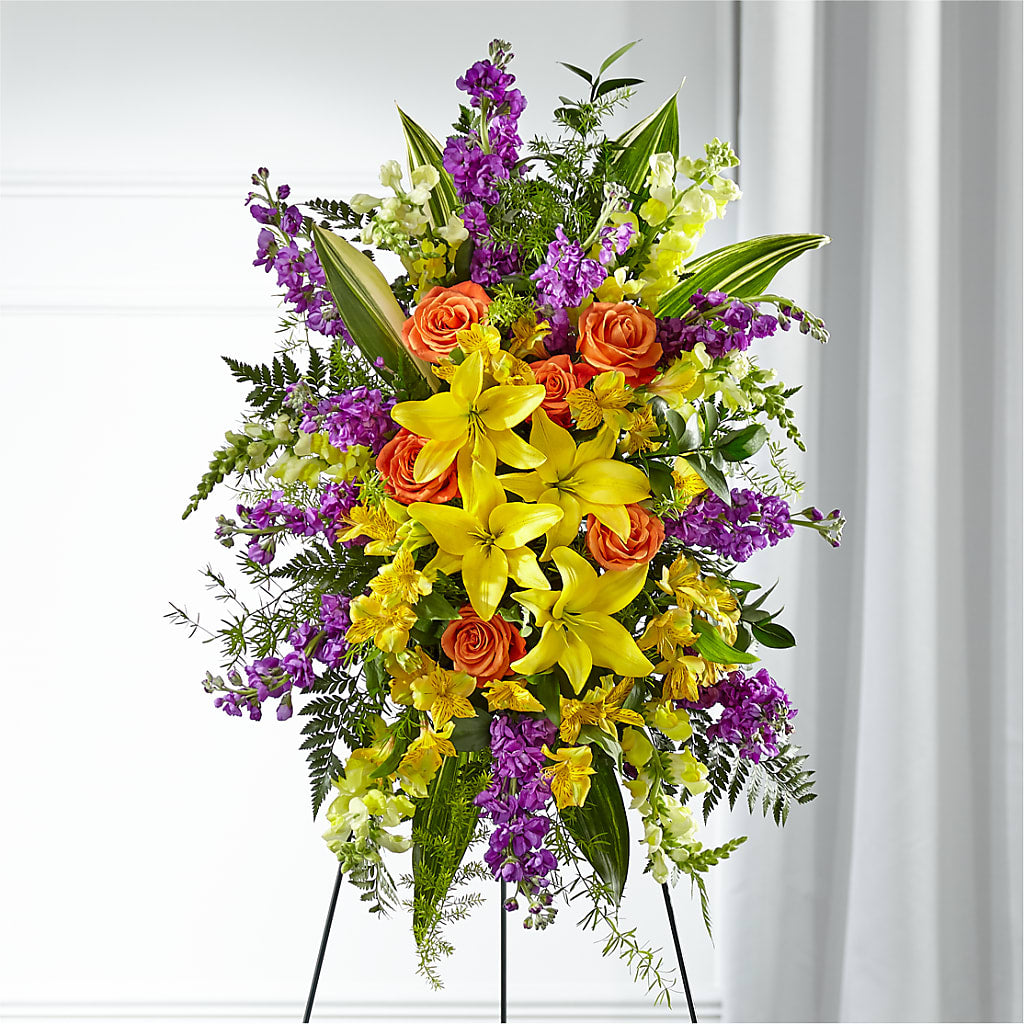 Thoughtful Prayers Standing Spray – Heavenly Plants, Regina SK