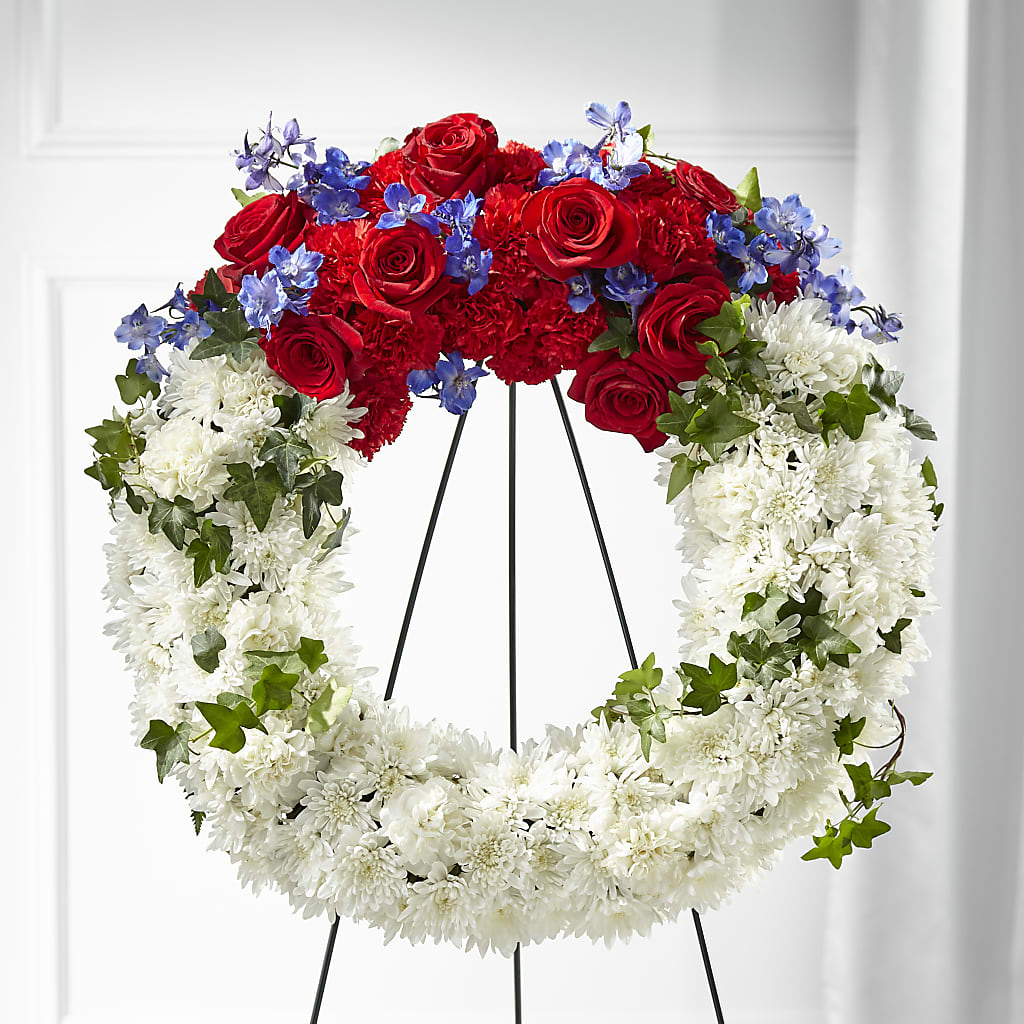 Patriotic Passion Wreath – Heavenly Plants, Regina SK