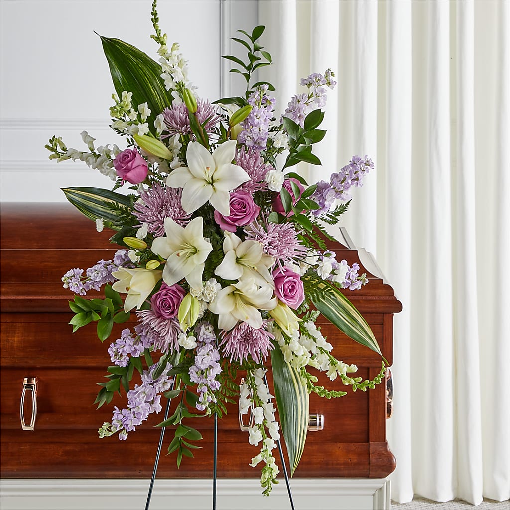 Grateful Hearts Standing Spray – Heavenly Plants, Regina SK