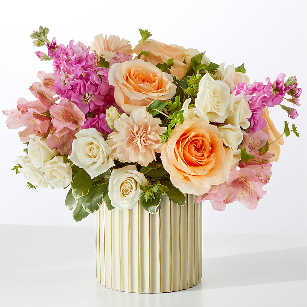 Paradise Bouquet with Ivory Vase – Heavenly Plants, Regina SK