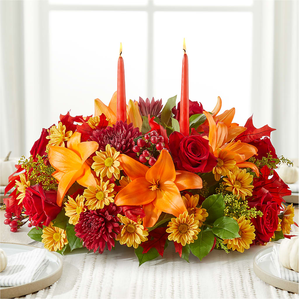 Autumn's Embrace Centerpiece – Heavenly Plants, Regina SK