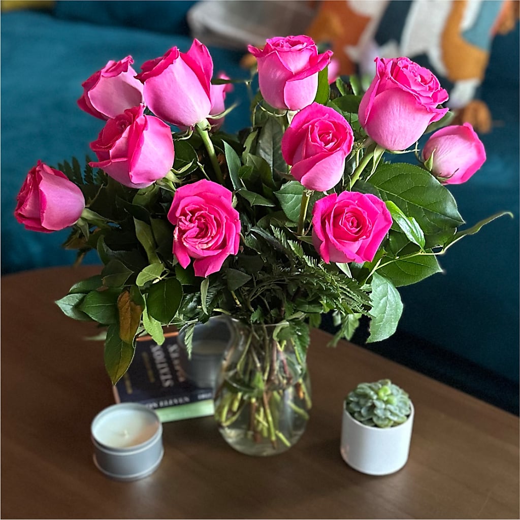 Long Stem Pink Rose Bouquet –  Heavenly Plants, Regina SK
