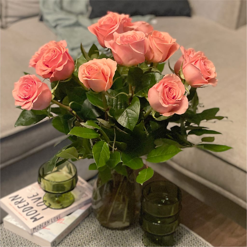Long Stem Pink Rose Bouquet –  Heavenly Plants, Regina SK