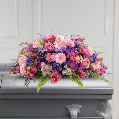 Glorious Garden Casket Spray –  Heavenly Plants, Regina SK