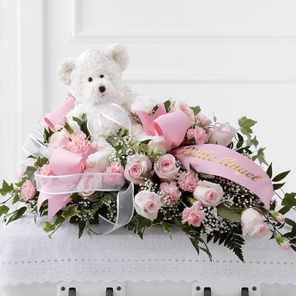 Touch of Sympathy Casket Spray –  Heavenly Plants, Regina SK