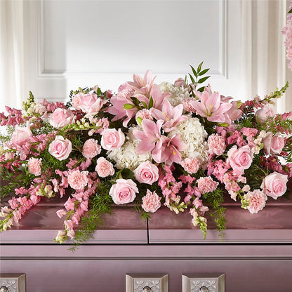 Life & Remembrance Casket Spray –  Heavenly Plants, Regina SK