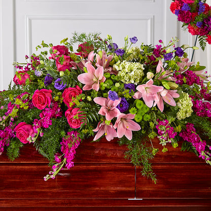 Radiant Tribute Casket Spray –  Heavenly Plants, Regina SK