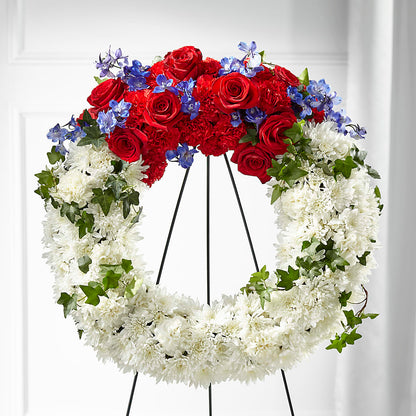 Patriotic Passion Wreath –  Heavenly Plants, Regina SK