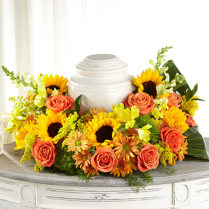 Faithful Sunflower Cremation Adornment –  Heavenly Plants, Regina SK