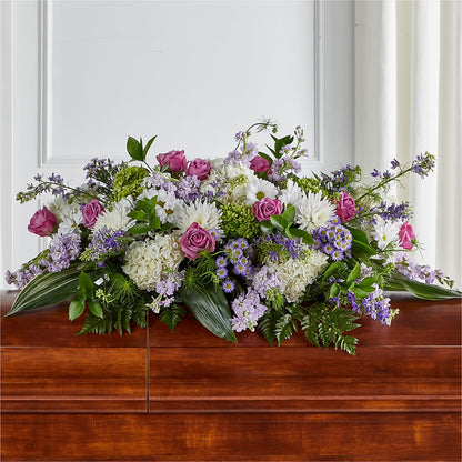 Meadows of Serenity Casket Spray –  Heavenly Plants, Regina SK